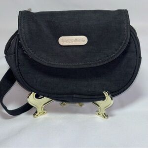 Baggallini Mini "On The Go" Nylon Convertible Fanny Pack Handbag Crossbody Bag